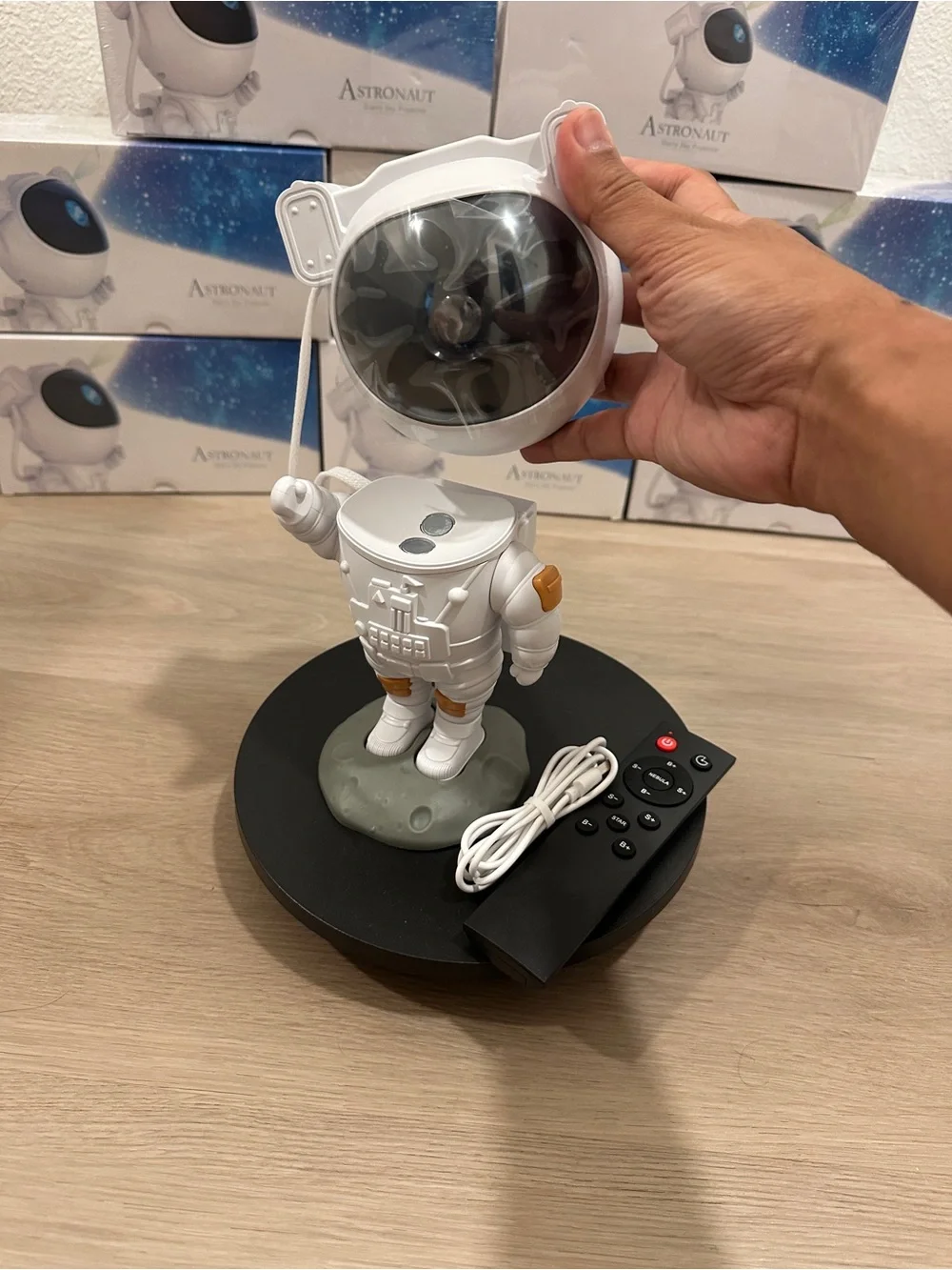 White Astronaut VR/AR Mood Light With Remote